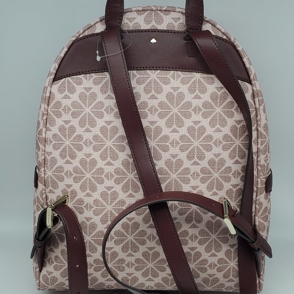 Kate Spade Flower Day Pack Medium Backpack Pink Multi - Picture 2 of 8